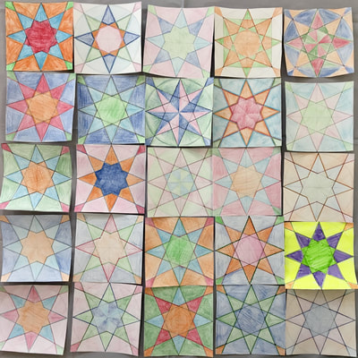 math art projects for middle school
